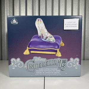 2025 Disney Parks Cinderella 75th Anniversary Glass Slipper Figurine New In Box! - Picture 1 of 4