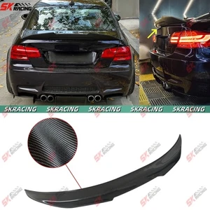 Alerón trasero de fibra de carbono/negro brillante Dry Twill para BWM M3 E92 08-13 - Imagen 1 de 23