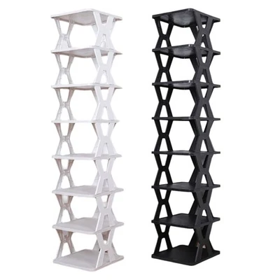 Stackable Shoe Rack for Entryway Assembled Shoe Organizer  Home Organizer - Image 1 of 4
