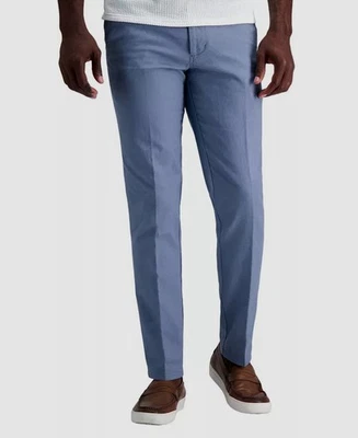 Pantalones de vestir Kenneth Cole Reaction para hombre azules ajustados de lino talla 34W x 34L Foto 1 de 2