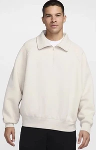 Nike Men’s Size XL Tech Fleece Half-Zip Top Light Orewood FZ7568-104 MSRP $150 - Picture 1 of 8
