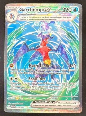 2023 Pokemon SV Paradox Rift - PAR EN #245/182 Garchomp ex - Image 1 of 2
