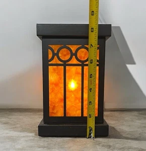 Vintage Amber Mica Shade Craftsman Arts & Crafts Accent Touch Lamp - Picture 1 of 5