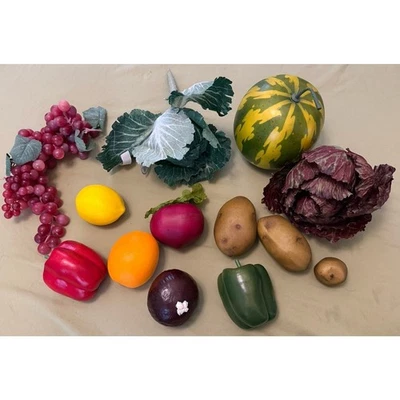 Verduras artificiales falsas de colección verduras decoración de mesa para el hogar hobby lobby Foto 1 de 4