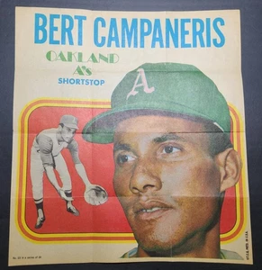 1970 TOPPS POSTERS #23 BERT CAMPANERIS VG/EX - Picture 1 of 2