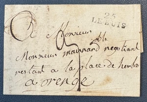 =-=-=- Lettre de LE BUIS (Drome) pour ORANGE / 1825  -=-=-= - Imagen 1 de 3