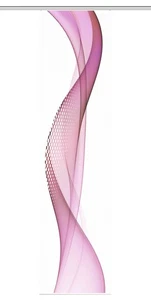 HOME in green Schiebevorhang NEVOLA in Bambus-Optik, Digitaldruck, halbtranspare - Bild 1 von 3