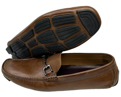 Мужские туфли для вождения Bruno Magli Monza размер 11 М бит для лошади коричневая кожа BM600010 - Изображение 1 из 4