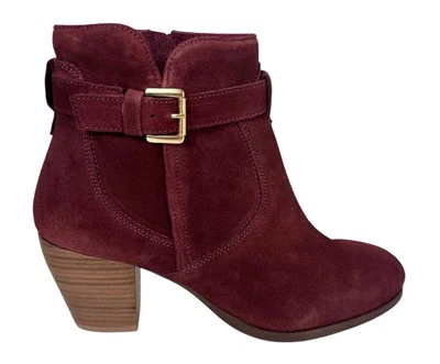 DIBA Sleek Bootie Boot Women's 8.5M Burgundy Suede Leather Upper NWOB 9323 - Image 1 of 4