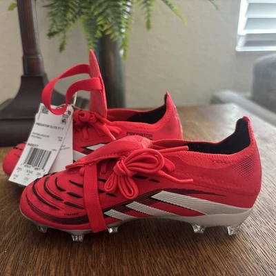 Adidas Youth Predator Elite FT FG Cleats Soccer IH5077 Kid Size 11K - Image 1 of 4