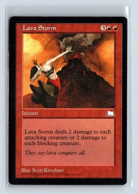 (3x) LAVA STORM – MTG Magic the Gathering Card – Weatherlight – Common - Image 1 of 4