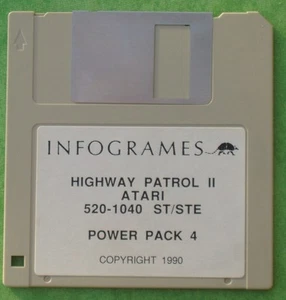 Disquette ATARI highway patrol 2 - Photo 1/1