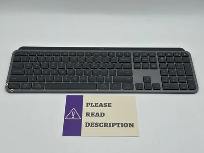 Logitech MX Keys S Full-Size Bluetooth Wireless Keyboard - Black 920-011406 READ - Image 1 of 4