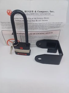 Candado Ruger arma de fuego pistola dispositivo de bloqueo grillete 3-1/2 pulgadas número 5035 - Imagen 1 de 5