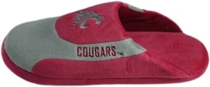 NCAA Washington State Cougar  Maroon n Gray Slide Slippers Size XL by Comfy Feet - Picture 1 of 1