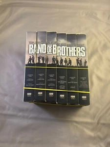 Band Of Brothers Box Set VHS VCR Video Tape Movie Tom Hanks Used - Picture 1 of 6