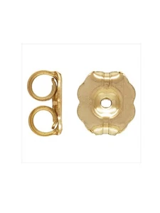 14K Gold Filled Earring Backs 5.8mm 6pcs Extra Heavy Clutch for Large Stud Posts - Picture 1 of 1