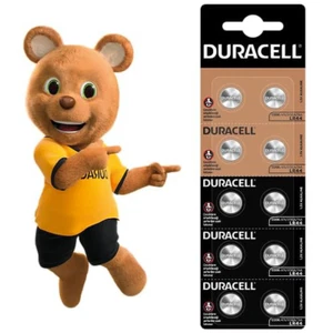Duracell LR44 10 PACK A76 Button 1.5V Cell Alkaline Battery - NEW - Picture 1 of 4