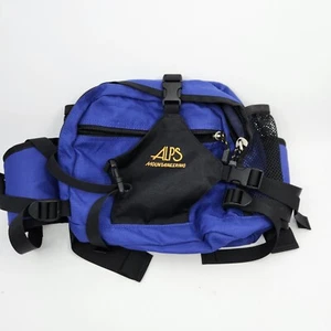 Alps Mountaineering Waist Lumbar Day Pack Fanny Bag Blue Pre-owned - Picture 1 of 11