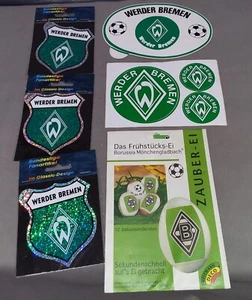 Werder Bremen Aufkleber 6 Stück Bundesliga Fussball Aufkleber Y 459 - Bild 1 von 4