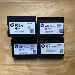 Wkłady atramentowe kombi HP 932XL czarne i 933 C/M/Y, oryginalne, plastikowa torba jest zapieczętowana - Zdjęcie 1 z 1