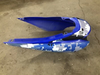 Cubierta de escape del panel del asiento trasero Yamaha Phazer FX GT MTX RTX 07 08 OEM carenado azul Foto 1 de 3