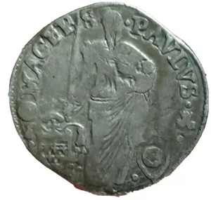 1535 Paolo Silber. Italien, Päpstliche Staaten. Papst Paul III. Rom neuwertig. Selten - Bild 1 von 3