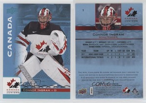 2017 Upper Deck Team Canada Juniors Blue Spectrum Connor Ingram #1