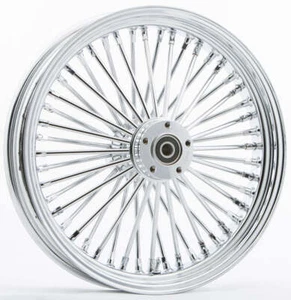 Rr 48 Spk Chrome 16x5.5 Wide Hub 1" Axl 00 Ltr - Picture 1 of 1