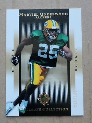 Marviel Underwood 2005 Upper Deck Ultimate Collection Rookie Football Card /235 - Image 1 of 4
