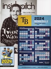 2024 Tampa Bay Rays Regular Season Magnet Schedule w/ Inside Pitch and Schedule