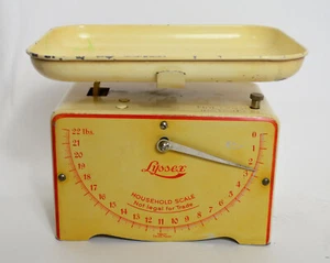 Vintage 1960s Lyssex 22 Pound Household Scale Made in Switzerland Complete - Bild 1 von 6