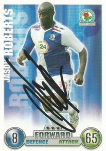 JASON ROBERTS* SIGNED BLACKBURN 2007/2008 MATCH ATTAX TRADING CARD+COA - Picture 1 of 1
