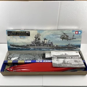 Tamiya U.S Battleship BB-62 New Jersey ( 1/350th Scale) **Partial Assembled** - Picture 1 of 24
