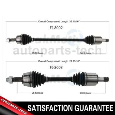Front CV Axle Shaft CV Joint For Fiat 500 2012 2013 2014 2015 2016 2017 - Image 1 of 3