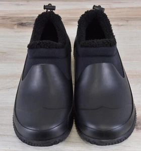 NEW Kensie Carmella Ladies' Fleece Lined Anti-Slip Rain Shoe Black Size 7 - Picture 1 of 3