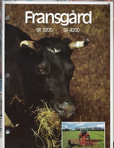 FRANSGARD ROTARY WINDROWER SR 3200 SR 4200 Rake Arms Tines Farm Tractor Brochure - Picture 1 of 2