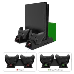 Double Controller Docking Stand Build-in Game Disc Storage Slot for X1X/X1S - Afbeelding 1 van 8