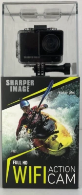 Sharper Image Action Camera Helmet HD WIFI Model SVC702BK New in Box - Image 1 of 4