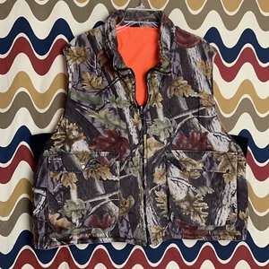 Vintage Master Sportsman Camo Reversible Vest Size Large GUC - Picture 1 of 10