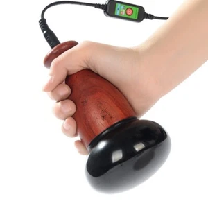 Electric Hot Bian Stone Abdominal Back Massage Tool Gua Sha Scraping Ball - Picture 1 of 9