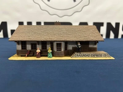 Tyco HO Arlee Station Building Brown 7761 - Image 1 of 4