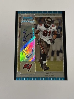 ALEX SMITH BOWMAN CHROME AUTOGRAPH AUTO RC STANFORD CARDINAL BUCCANEERS BROWNS - Image 1 of 2