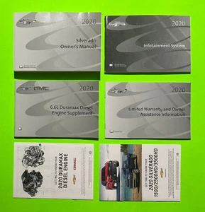 2020 Chevrolet SILVERADO Factory Owners Manual Set w/ NAV, DIESEL *OEM* - Picture 1 of 14