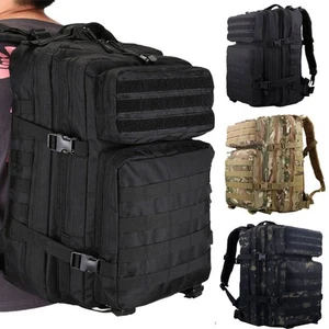 45L Outdoor Military Tactical Army Backpack Rucksack Travel Hiking Laptop Bag - Picture 1 of 18