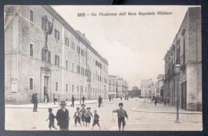 AK BARI VIA MADONNA DELL'ARCO ANIMIERTES MILITÄRKRANKENHAUS GEREIST - Bild 1 von 2