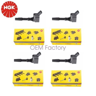4 pcs 06H905110F NGK Ignition Coils for ADUI A4 A5 VW PASSAT GOLF TIGUAN BEETLE - Image 1 of 4