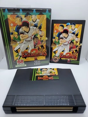 Baseball stars 2 Neo Geo AES | CIB W/ Manual | Dog Tag Case | English | Tested  - Image 1 of 4