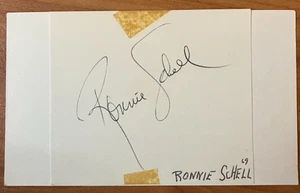 GOMER PYLE U.S.M.C. Ronnie Schell Signed Cut Autograph on Index Card - Picture 1 of 1