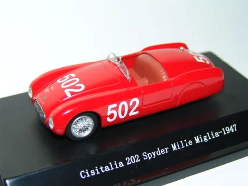 CISITALIA 202 SPYDER MILLE MIGLIA RED 502 1:43 STARLINE - Immagine 1 di 1